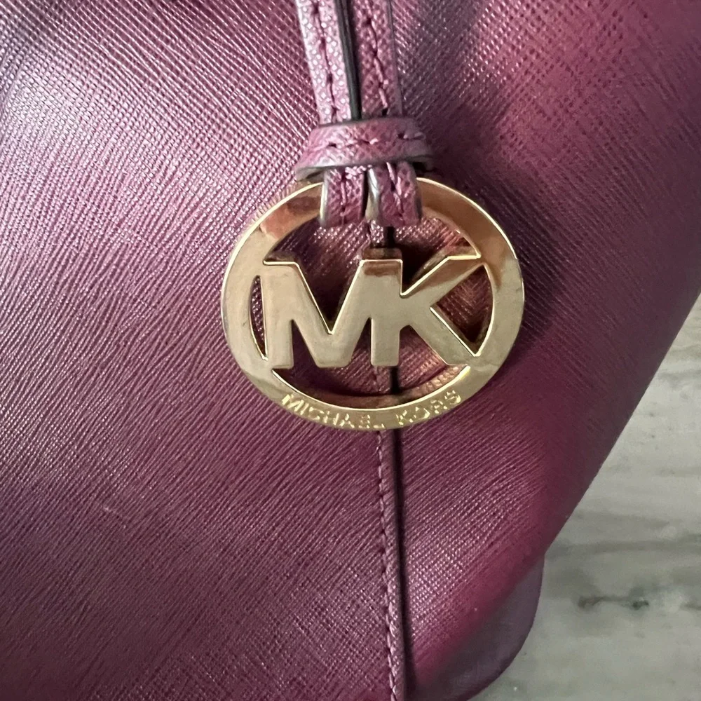 Michael Kors Burgundy Tote Bag